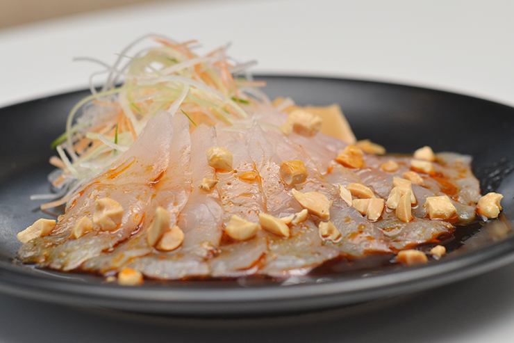 カサゴの中華風刺身 広島酔心調理製菓専門学校