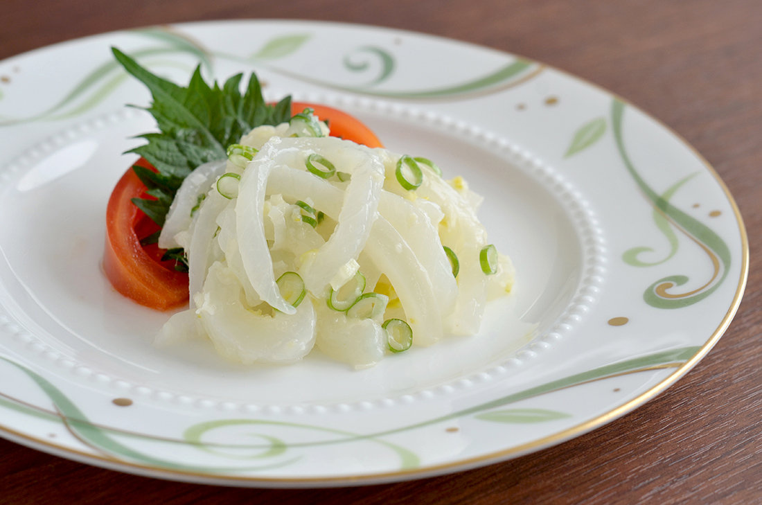 剣先イカの香味ソースあえ